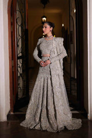 Pakistani Bridal Dress Fish Lehenga Choli Dupatta Style